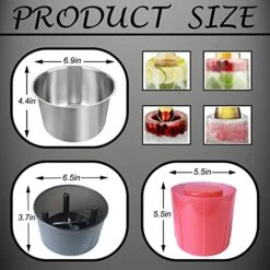 Champagne Bucket Ice Mold Wine Chiller,Customize Your Champagne With A Variety Of Beautiful Ice Mold Containing Flowers Or Fruits -Wilton Shop 51yNtCl4LhL