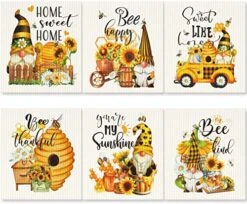 6 Pcs Swedish Kitchen Dish Cloths Kitchen Towels Reusable Sponge Cleaning Cloths Wipes Absorbent Dish Cloth Quick Drying Washable Decorative Tea Towels No Odor Bar Hand Towel (Blue Plaid) -Wilton Shop 51yPD8JgKL. AC