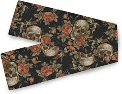Merry Christmas Floral Table Runner,Vintage Skull And Roses Table Runner For Wedding,Family Dinner,Outdoor Indoor Dinner Party,Thanksgiving,Christmas,13 X70 Inches -Wilton Shop 51ybnoHyvSL. AC