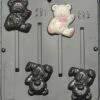 Candy Molds N More Teddy Bear Lollipop Chocolate Candy Mold Baby Shower 684 -Wilton Shop 51yjHcyFpqL