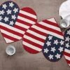 Independence Day 4th Of July Patriotic Theme American Flag Table Runner - Heart Shape Decorative Beaded Runner For Christmas Holiday Harvest Easter Events - 13x36 - White Red Blue 2 Independence Day 4th Of July Patriotic Theme American Flag Table Runner - Heart Shape Decorative Beaded Runner For Christmas Holiday Harvest Easter Events - 13x36 - White Red Blue -Wilton Shop 51ynLrJWiYL