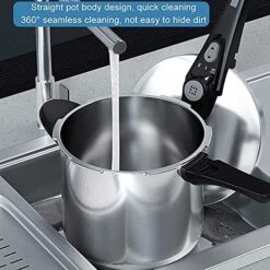 304 Stainless Steel Pressure Cooker, Household Multifunctional Large Capacity, Gas Stove, Induction Cooker, General Purpose Explosion-proof Pressure Cooker Large Capacity (Size : 6L) -Wilton Shop 51yqpOiDnNS