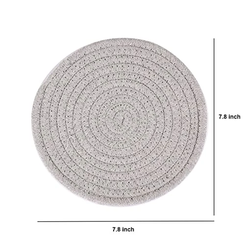 100% Cotton Thread Weave Potholders And Trivets - Stylish Coasters, Hot Pads, Hot Mats, Spoon Rest (Set Of 3) - 7 Inch Diameter Placemats - Perfect For Cooking And Baking By Diameter (Purple) 5 100% Cotton Thread Weave Potholders And Trivets - Stylish Coasters, Hot Pads, Hot Mats, Spoon Rest (Set Of 3) - 7 Inch Diameter Placemats - Perfect For Cooking And Baking By Diameter (Purple) - Image 3