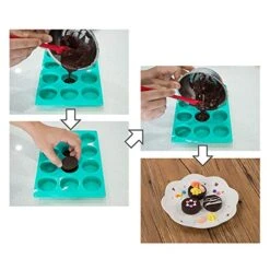 Chocolate Cookie Mold, Silicone Baking Molds For Round Cylinder Candy Jello Cake Chocolate Covered Sandwich Cookies, Handmade Resin Mini Soap, Pack Of 2 13 Chocolate Cookie Mold, Silicone Baking Molds For Round Cylinder Candy Jello Cake Chocolate Covered Sandwich Cookies, Handmade Resin Mini Soap, Pack Of 2 -Wilton Shop 51z1qp05mnL