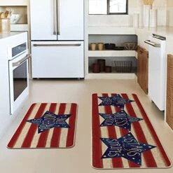 Artoid Mode Stripes Let Freedom Ring Kitchen Mats Set Of 2, 4th Of July Patriotic Liberty Decorations For Home Kitchen - 17x29 And 17x47 Inch 8 Artoid Mode Stripes Let Freedom Ring Kitchen Mats Set Of 2, 4th Of July Patriotic Liberty Decorations For Home Kitchen - 17x29 And 17x47 Inch -Wilton Shop 51zAZ4nFvWL