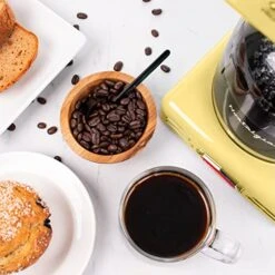 Retro 12-Cup Programmable Coffee Maker, Yellow -Wilton Shop 51zDC2H7dcL