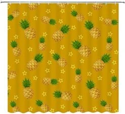 Strawberry Design Shower Curtain Fruit Bathroom Curtains Summer Bath Curtain Cute Strawberry Curtain W 60" L 72" For Kids Boys Girls Teens -Wilton Shop 51zFBNT KuL. AC 1