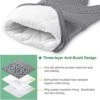 Oven Mitts Set, Heat Resistant With Mini Oven Gloves And Hot Pads Potholders, Non-Slip Food Grade Long Oven Mitts For Kitchen Baking Cooking (6-Piece Set-Grey) -Wilton Shop 51zHpQtemyL