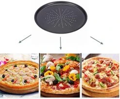 Pizza Pan With Holes,Nonstick Carbon Steel Round Bakeware,Oven Pizza Baking Supplies For Home Kitchen,2-Piece (9&13inch) 14 Pizza Pan With Holes,Nonstick Carbon Steel Round Bakeware,Oven Pizza Baking Supplies For Home Kitchen,2-Piece (9&13inch) -Wilton Shop 51zRxtrjUaL
