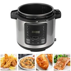 Lectric Pressure Cooker, 6L Capacity Multifunction Slow Cooker, Built‑in Preheat Function, For Kitchen Utensils 15 Lectric Pressure Cooker, 6L Capacity Multifunction Slow Cooker, Built‑in Preheat Function, For Kitchen Utensils -Wilton Shop 51zWFq1YoeL