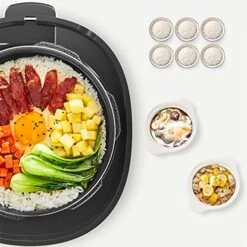 Mini Electric Pressure Cooker, 3 Liter Small Household Smart Rice Cooker, Automatic Electric Pressure Cooker, Intelligent Pressure Regulation, -Wilton Shop 51zWxsWSZBL