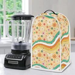 FUIBENG Colorful Daisy Flower Small Kitchen Appliance Covers For Stand Mixer Or Coffee Maker,Washable And Durable Blender Covers For Kitchen -Wilton Shop 51zXEBWGnkL