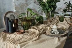 Table Runner 30x135 Inches Cheesecloth Tablecloth For Romantic Wedding Rustic Boho Style Natural Cotton Elegant Decor (Terracotta) -Wilton Shop 51zeccH4FFL. AC