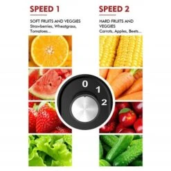 GENERIC [ Unique Version] VACASSO Juicer With Utility Patent 400W Juicer Machines Wide Mouth Fruits & Vegetables Centrifugal Juice Extractor