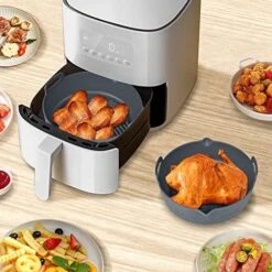 Air Fryer Silicone Pot, 8.66" Air Fryer Silicone Liners Food Safe Non Stick Air Fryer Basket Oven Accessories, Reusable Replacement Of Parchment Paper Liners Fits 5.3 QT Or Bigger Air Fryer 14 Air Fryer Silicone Pot, 8.66" Air Fryer Silicone Liners Food Safe Non Stick Air Fryer Basket Oven Accessories, Reusable Replacement Of Parchment Paper Liners Fits 5.3 QT Or Bigger Air Fryer -Wilton Shop 51zl1IsaanL