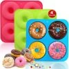 Full Size Silicone Donut Mold - 4 Inch Big Size Silicone Doughnut Pan Set, Non-Stick, Just Pop Out! Heat Resistant, BPA FREE And Dishwasher Safe, For Donut Cake Biscuit Bagels (3PK) 2 Full Size Silicone Donut Mold - 4 Inch Big Size Silicone Doughnut Pan Set, Non-Stick, Just Pop Out! Heat Resistant, BPA FREE And Dishwasher Safe, For Donut Cake Biscuit Bagels (3PK) -Wilton Shop 51zoaMRc7fL