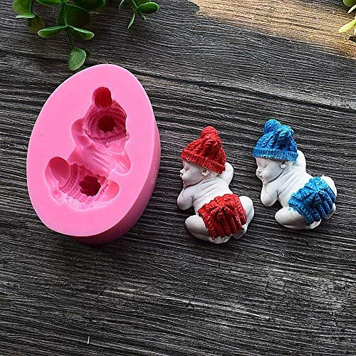 2Pcs 3D Sleeping Baby Silicone Chocolate Candy Fondant Mold Handmade Soap Candle Mold Baby Shower Party 1st Birthday Party Cake Topper Decoration Tools 6 2Pcs 3D Sleeping Baby Silicone Chocolate Candy Fondant Mold Handmade Soap Candle Mold Baby Shower Party 1st Birthday Party Cake Topper Decoration Tools - Image 4
