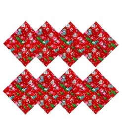 Whimsical Christmas Cats Fabric Holiday Napkins Tablecloth - Cute Christmas Kittens In Hats And Scarves For The Holidays, Napkins, Set Of 8 Napkins