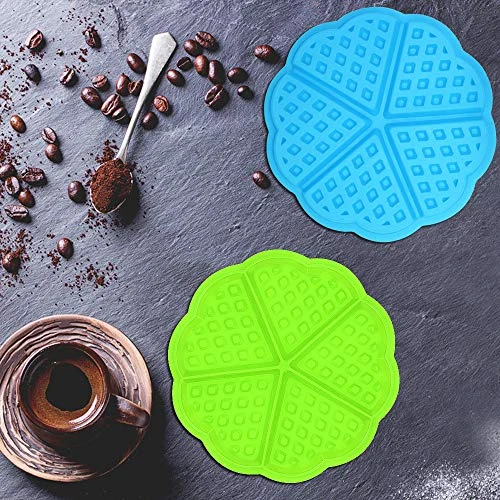 4 Pcs Waffle Mold,Sonku Silicone Heart-Shaped Square-Shaped Waffle Baking Molds Muffin Pans Chocolate Bread Pie Flan Bakeware 7 4 Pcs Waffle Mold,Sonku Silicone Heart-Shaped Square-Shaped Waffle Baking Molds Muffin Pans Chocolate Bread Pie Flan Bakeware - Image 5