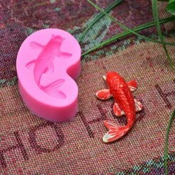Small Size Koi Fish Fondant Mold (2.5"x1.4")- MoldFun Carp Fish Sugar Craft Silicone Mold For Cake/Cupcake Decorating, Gum Paste, Polymer Clay 11 Small Size Koi Fish Fondant Mold (2.5"x1.4")- MoldFun Carp Fish Sugar Craft Silicone Mold For Cake/Cupcake Decorating, Gum Paste, Polymer Clay -Wilton Shop 6128rpqMhdL