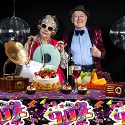 2 Pack 90s Plastic Party Tablecloth 90's Party Table Cover 54 X 108 Inches 90s Birthday Party Supplies Hip Hop Party Plastic Table Cover For Dining Room And Kitchen -Wilton Shop 612LvyUdISL