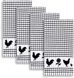 Backyard Chickens Windowpane Check Cotton Terrycloth Kitchen Towels, Set Of 4 (Red) 13 Backyard Chickens Windowpane Check Cotton Terrycloth Kitchen Towels, Set Of 4 (Red) -Wilton Shop 613fSTM7PSL. AC