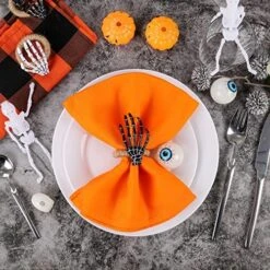 Handcraft Flower Napkin Rings Set Of 6,Pink Peony Flower Handmade Napkin Holder Rings Table Decorations For Summer,Wedding,Luncheons,Picnics,Banquet, Birthday,Christmas,Valentine's, Thanksgiving -Wilton Shop 613loQ9cIwL. AC