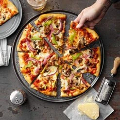 Of Home 14-inch / Medium Non-Stick Metal Pizza Pan – 2 Pack 11 Of Home 14-inch / Medium Non-Stick Metal Pizza Pan – 2 Pack -Wilton Shop 613r4N7kxBL