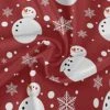 Christmas Round Tablecloth Snowman Snowflakes Red Washable Polyester Table Cloth Decorative Winter New Year Table Cover For Christmas Wedding Party Dining Banquet 60 Inch -Wilton Shop 615VNC3LenL