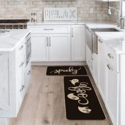 Artoid Mode Spooky Spider Web Gosts Boo Decorative Kitchen Mats Set Of 2, Seasonal Halloween Holiday Party Low-Profile Floor Mat For Home Kitchen - 17x29 And 17x47 Inch -Wilton Shop 615aZJYIWVL