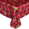 Holiday Spruce Plaid Christmas Fabric Tablecloth, Holly, Evergreens, Acorn And Red Plaid Print Xmas Soil Resistant, No Iron Easy Care Tablecloth, 60 Inch X 102 Inch Oblong/Rectangle 1 Holiday Spruce Plaid Christmas Fabric Tablecloth, Holly, Evergreens, Acorn And Red Plaid Print Xmas Soil Resistant, No Iron Easy Care Tablecloth, 60 Inch X 102 Inch Oblong/Rectangle -Wilton Shop 616Kp9nYBoL