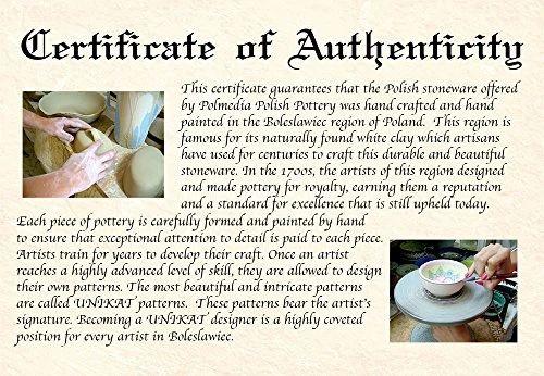 Authentic Polish Pottery 13¾-inch Rectangular Baker Made By Ceramika Artystyczna (Ethereal Evergreen Theme) + Certificate Of Authenticity 7 Authentic Polish Pottery 13¾-inch Rectangular Baker Made By Ceramika Artystyczna (Ethereal Evergreen Theme) + Certificate Of Authenticity - Image 5