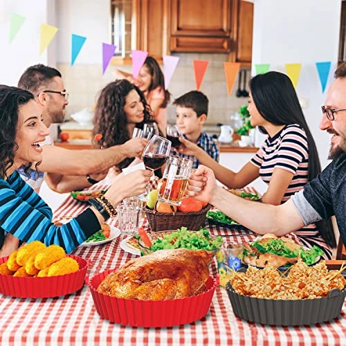 Air Fryer Silicone Pot,2-Pack 9.4 Inch Reusable Air Fryer Liners Round Food Safe Non Stick Air Fryer Basket Oven Accessories For Cosori 6 Qt Or Bigger Air Fryer (9.4 ") 9 Air Fryer Silicone Pot,2-Pack 9.4 Inch Reusable Air Fryer Liners Round Food Safe Non Stick Air Fryer Basket Oven Accessories For Cosori 6 Qt Or Bigger Air Fryer (9.4 ") - Image 7