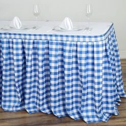 BalsaCircle 14 Feet X 29-Inch Red On White Checkered Gingham Polyester Table Skirt Linens Wedding Party Events Decorations Dining 24 BalsaCircle 14 Feet X 29-Inch Red On White Checkered Gingham Polyester Table Skirt Linens Wedding Party Events Decorations Dining -Wilton Shop 618NTF lthL. AC 2