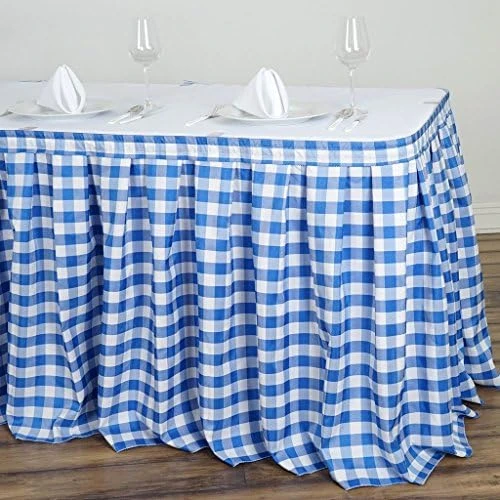 BalsaCircle 14 Feet X 29-Inch Red On White Checkered Gingham Polyester Table Skirt Linens Wedding Party Events Decorations Dining 13 BalsaCircle 14 Feet X 29-Inch Red On White Checkered Gingham Polyester Table Skirt Linens Wedding Party Events Decorations Dining - Image 11