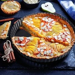 Non-Stick Tart Pan 11 Inch Removable Bottom, Large Fluted Tart Pans For Baking, Quiche Pan Removable Bottom, Pie Pans For Baking,Flan Pans For Baking 11 Non-Stick Tart Pan 11 Inch Removable Bottom, Large Fluted Tart Pans For Baking, Quiche Pan Removable Bottom, Pie Pans For Baking,Flan Pans For Baking -Wilton Shop 619RzRyrEML