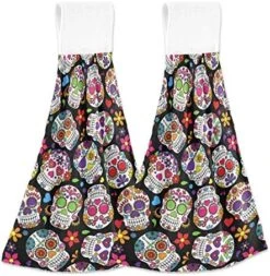 2 Pcs Kitchen Towel, Peach Fruit Absorbent Towel Hanging Towel Hand Towel -Wilton Shop 619odlyIp L. AC