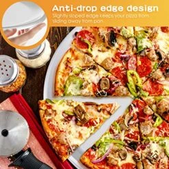 12 Pieces Pizza Pan Bulk Restaurant Aluminum Pizza Pan Set Round Pizza Pie Cake Plate Rust Free Pizza Pie Cake Tray For Oven Baking Home Kitchen Restaurant Easy Clean And Dishwasher Safe (8 Inch) -Wilton Shop 61AmqGTqKmL