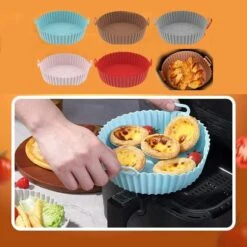 Air Fryer Silicone Baking Tray - Reusable Air Fryer Silicone Liners, Non-Stick Air Fryer Silicone Pot - Oil Proof, Water-proof, Food Grade Basket Bowl Liner For Baking Cooking Food (Type A, Green) 25 Air Fryer Silicone Baking Tray - Reusable Air Fryer Silicone Liners, Non-Stick Air Fryer Silicone Pot - Oil Proof, Water-proof, Food Grade Basket Bowl Liner For Baking Cooking Food (Type A, Green) -Wilton Shop 61AyyvYOXTL. AC 2