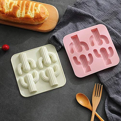 2-Pack Cactus Ice Cube Tray Cacti Silicone Molds For DIY Chocolate Candy Gummy Gelatin Jello Jelly Baking Cake Soap Crayons Wax Melt Plaster Of Paris Kitchen Pastry Tools (4-Cavity, Pink/Gree) 6 2-Pack Cactus Ice Cube Tray Cacti Silicone Molds For DIY Chocolate Candy Gummy Gelatin Jello Jelly Baking Cake Soap Crayons Wax Melt Plaster Of Paris Kitchen Pastry Tools (4-Cavity, Pink/Gree) - Image 4