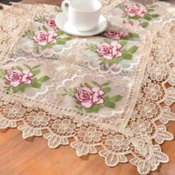 Gold Lace Table Runner ,Summer Floral Table Runners 60 Inches Long Doilies, Boho Farmhouse Coffee Dining Table Runner For Wedding Party Decorations, Dining Room Dresser Decor (16IN*60IN) 17 Gold Lace Table Runner ,Summer Floral Table Runners 60 Inches Long Doilies, Boho Farmhouse Coffee Dining Table Runner For Wedding Party Decorations, Dining Room Dresser Decor (16IN*60IN) -Wilton Shop 61CZFs9gYfL. AC