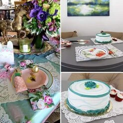 250 PCS Paper Doilies Lace Assorted Size Food Grade Modern Decorative Placemats Bulk Add Elegance To Crafts, Coffee, Cake, Desert, Table, Wedding, Tableware Decoration (Round Rectangle Oval White) 10 250 PCS Paper Doilies Lace Assorted Size Food Grade Modern Decorative Placemats Bulk Add Elegance To Crafts, Coffee, Cake, Desert, Table, Wedding, Tableware Decoration (Round Rectangle Oval White) -Wilton Shop 61DDTzIRgQL