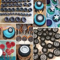 Rain 3D Round Tire Fondant Mold-Truck Wheel Shape Silicone Mold For Sugarcraft Cake Decoration, Chocolate, Candy, Polymer Clay, Soap, Jelly Etc-Set Of 4 9 Rain 3D Round Tire Fondant Mold-Truck Wheel Shape Silicone Mold For Sugarcraft Cake Decoration, Chocolate, Candy, Polymer Clay, Soap, Jelly Etc-Set Of 4 -Wilton Shop 61DMvwZ2vBS