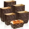 120 Pieces Mini Paper Loaf Pans Disposable Paper Baking Loaf Pans Paper Rectangle Paper Baking Pans For Quick Bread Small Pumpkin Breads, Microwave Oven Freezer Safe ( 3.1 X 1.5 X 1.7 Inch ) -Wilton Shop 61DXQoOSKZL