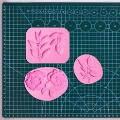 Rose Silicone Fondant Molds, Large Flower With Leaf Chocolate Mold, For Rural Cake Decorating, Cupcake Topper, Candy, Sugarcraft, Polymer Clay, Crafting, Resin, In Wedding And Birthday Cake -Wilton Shop 61DeazljRLL