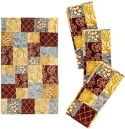 Kitchen Designers Set Of 4 Soft Cotton Dish Towels, 15 In X 25 In, Love Life -Wilton Shop 61EL Rb7XL. AC