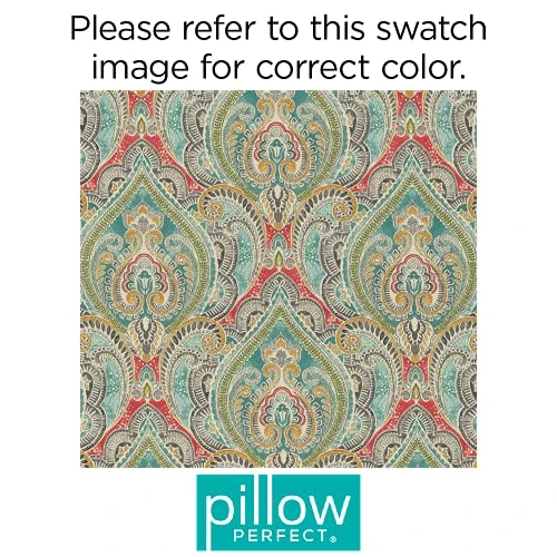 Y Paisley Indoor/Outdoor Patio Reversible Chairpad With Ties, Weather And Fade Resistant, 15.5" X 16", Blue/Multicolor, 2 Count 5 Y Paisley Indoor/Outdoor Patio Reversible Chairpad With Ties, Weather And Fade Resistant, 15.5" X 16", Blue/Multicolor, 2 Count - Image 3