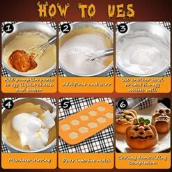 4 Pcs Halloween Chocolate Molds Halloween Molds Silicone, Non-stick Halloween Baking Molds For Chocolate Candy Fondant Cake Decorating - Halloween Candy Molds With Pumpkin Bat Ghost Wizard Hat -Wilton Shop 61GAaRDsJIL