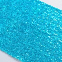 Turquoise Bridal Shower Decorations 14x108-Inch 21st Birthday Decorations Aqua Blue Sequin Table Runners 5pcs -0723S -Wilton Shop 61GEQPAnTKL. AC