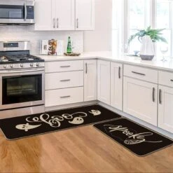 Artoid Mode Spooky Spider Web Gosts Boo Decorative Kitchen Mats Set Of 2, Seasonal Halloween Holiday Party Low-Profile Floor Mat For Home Kitchen - 17x29 And 17x47 Inch -Wilton Shop 61Gbub2lgLL